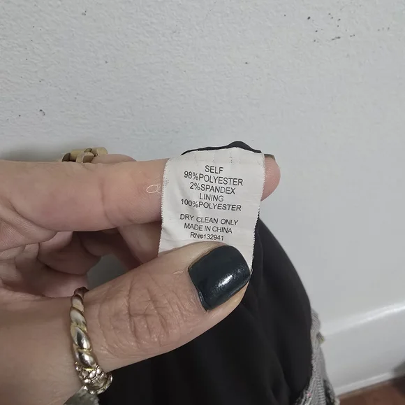 Amanda Uprichard plaid gray textured high rise straight leg pants size S - Picture 7 of 7